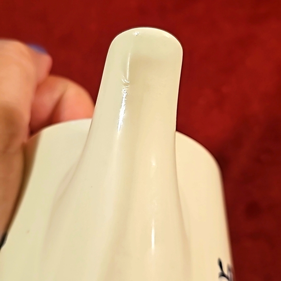 Vintage Homer Laughlin ironstone coffee pot Sheffield provincial blue off white - Picture 12 of 13